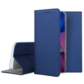 Кожен калъф тефтер и стойка Magnetic FLEXI Book Style за Samsung Galaxy M51 M515F син 